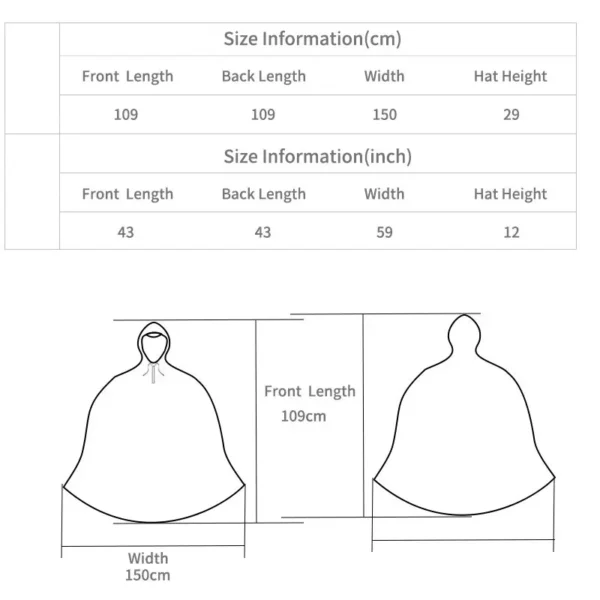 Bicycle Waterproof Raincoats - Hooded Rain Poncho for Men Women Adults - Stylish Cycling Jacket with Rain Cover for Fishing and Climbin - Image 4