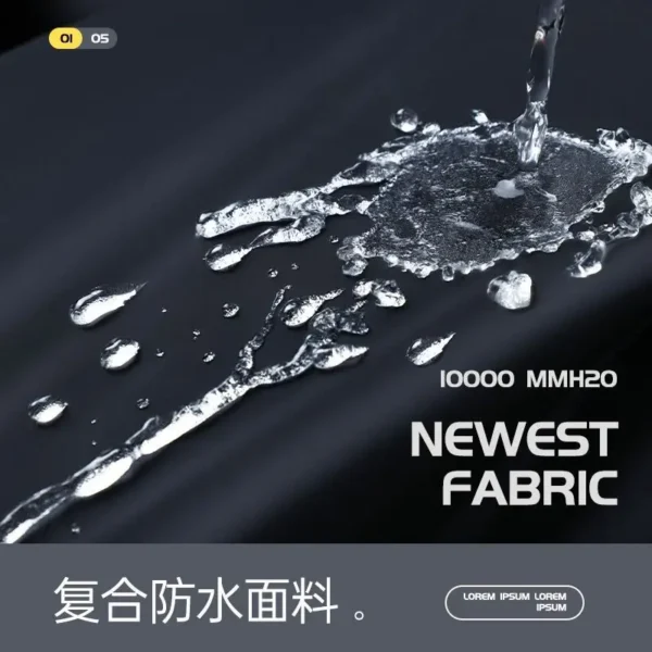 Electric Battery Motorcycle Rainproof Full Body Poncho for Adults - Long Sleeved Riding Raincoat - Image 5