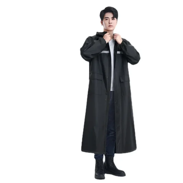 Waterproof Fashion Men's Rain Poncho – Full-body Protection for Motorcycle Riders and Walkers - Image 5