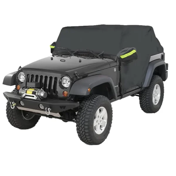Outdoor Waterproof 210D Oxford Half Protector Cover - Car Cab Covers for Jeep Wrangler JK JL Hardtop 2/4 Doors 2007-2021 - Rain-Resistant Jeep Cover - Image 7