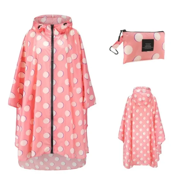 Big Size Rain Poncho for Women - Waterproof Hooded Raincoat with Breathable Design - Ideal Women's Overcoat for Rainy Weather - Image 8
