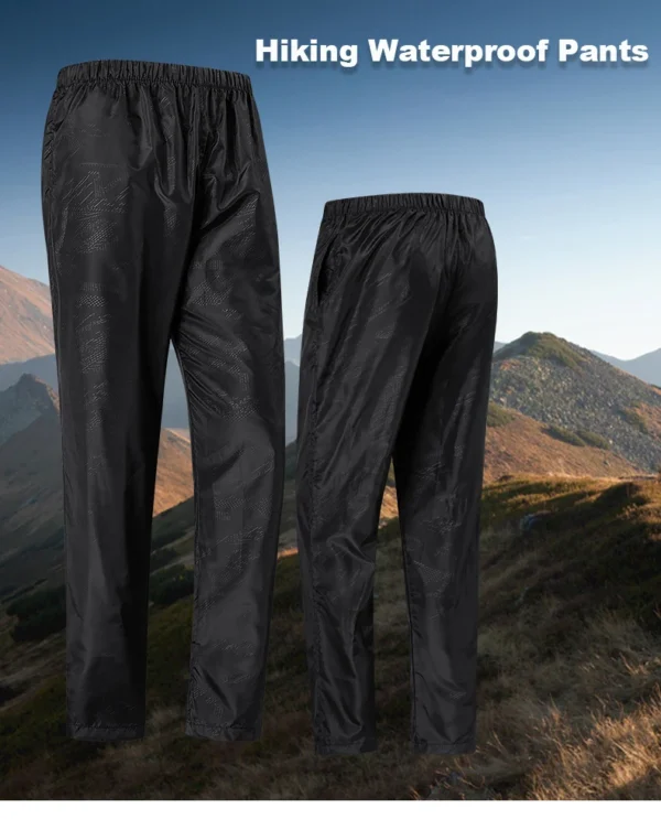 Outdoor Sports Rain Trousers Women's - Waterproof Hiking Pants for Camping, Trekking, and Climbing - Quick Dry Mountain Gear for Adventure - Image 6