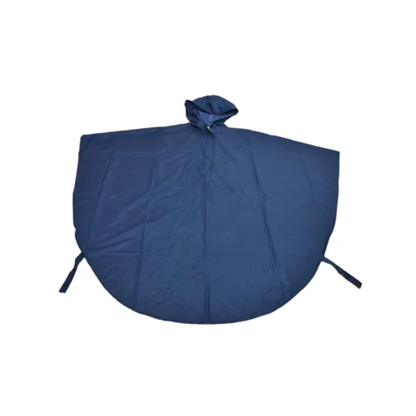 Waterproof Rain Poncho with Transparent Forehead Pad for Wheelchair Users in Stylish Blue - Image 4