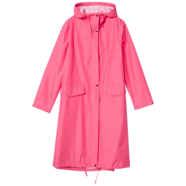 Stylish Long Raincoat for Women - Waterproof Rain Jacket with Hood, Ideal Women Rain Poncho - Image 3