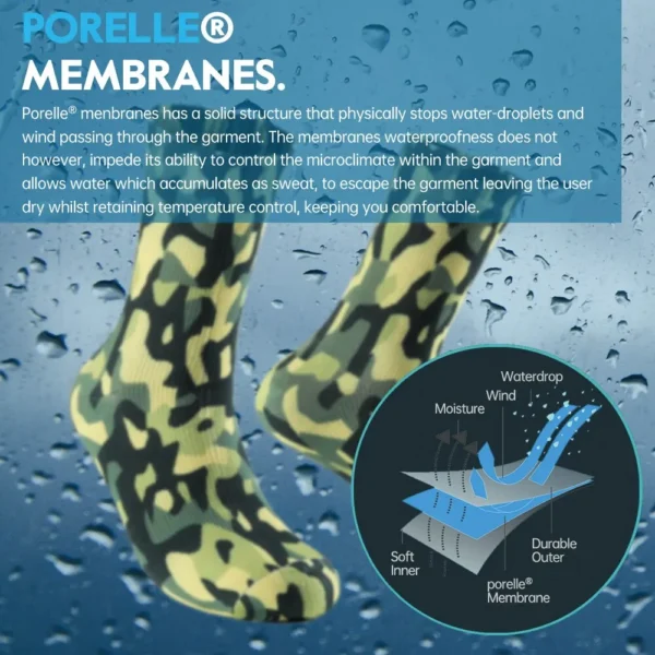 Waterproof Men's Socks: Snow-Ready, Thermal, Ideal for Trekking, Riding, Skiing, Cycling, Camping, Fishing, Hiking, and Winter Sports - Image 3