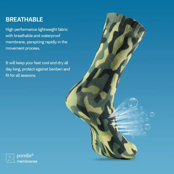 Waterproof Men's Socks: Snow-Ready, Thermal, Ideal for Trekking, Riding, Skiing, Cycling, Camping, Fishing, Hiking, and Winter Sports - Image 4