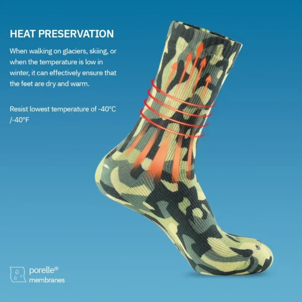 Waterproof Men's Socks: Snow-Ready, Thermal, Ideal for Trekking, Riding, Skiing, Cycling, Camping, Fishing, Hiking, and Winter Sports - Image 5